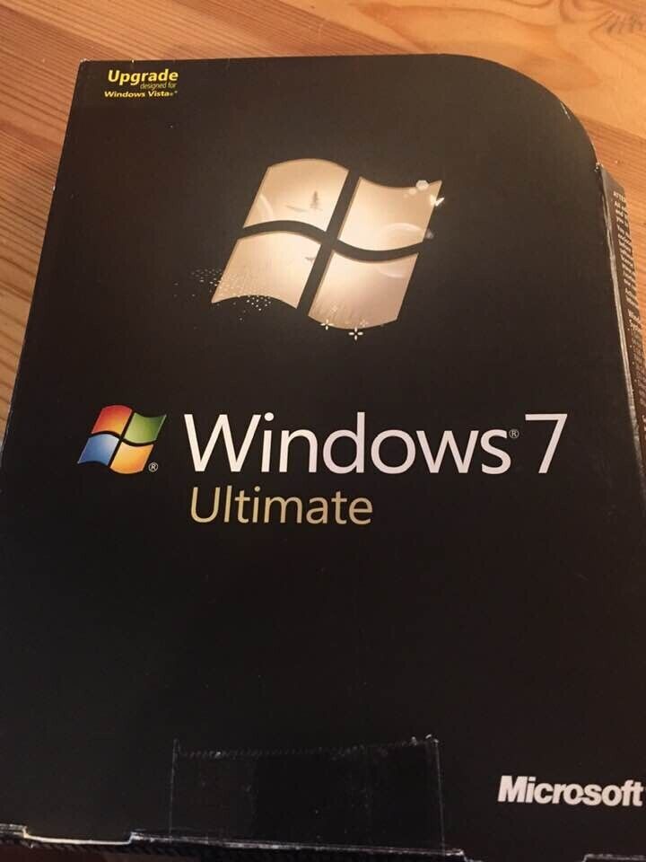 Microsoft Windows 7 Ultimate 32/64-Bit Retail Upgrade DVD w/Key