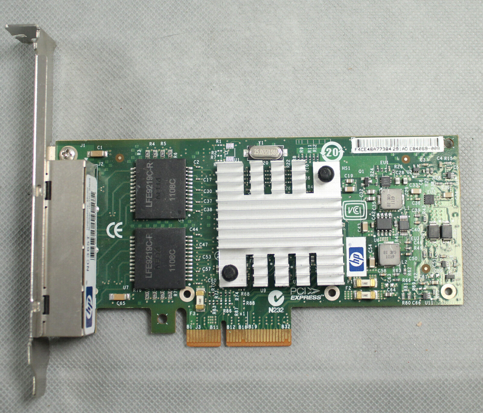 HP NC365T Quad Port Ethernet Server Adapter 593743-001 593720-001