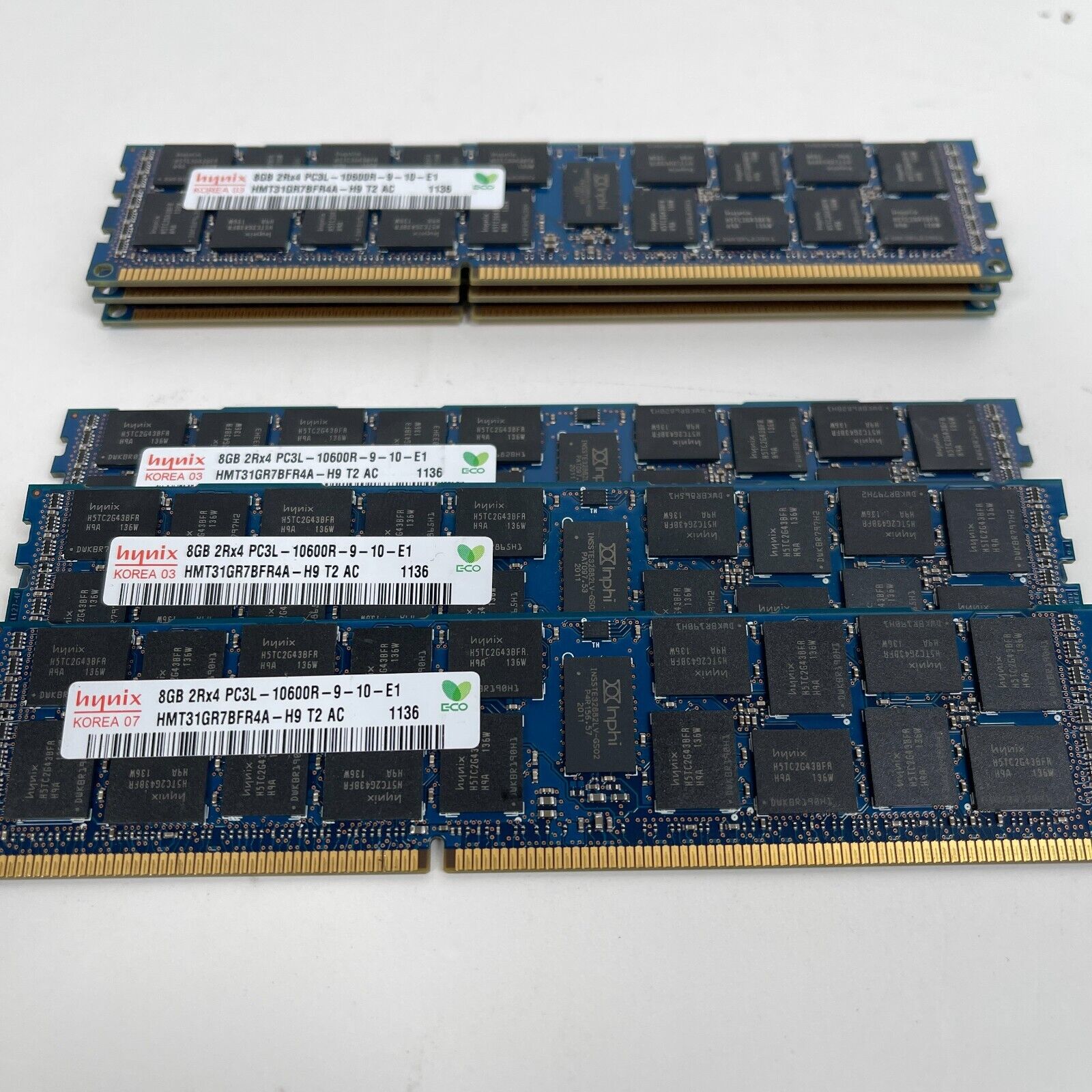Lot of 6 Hynix 8GB HMT31GR7BFR4A-H9 PC3L-10600R SERVER RAM