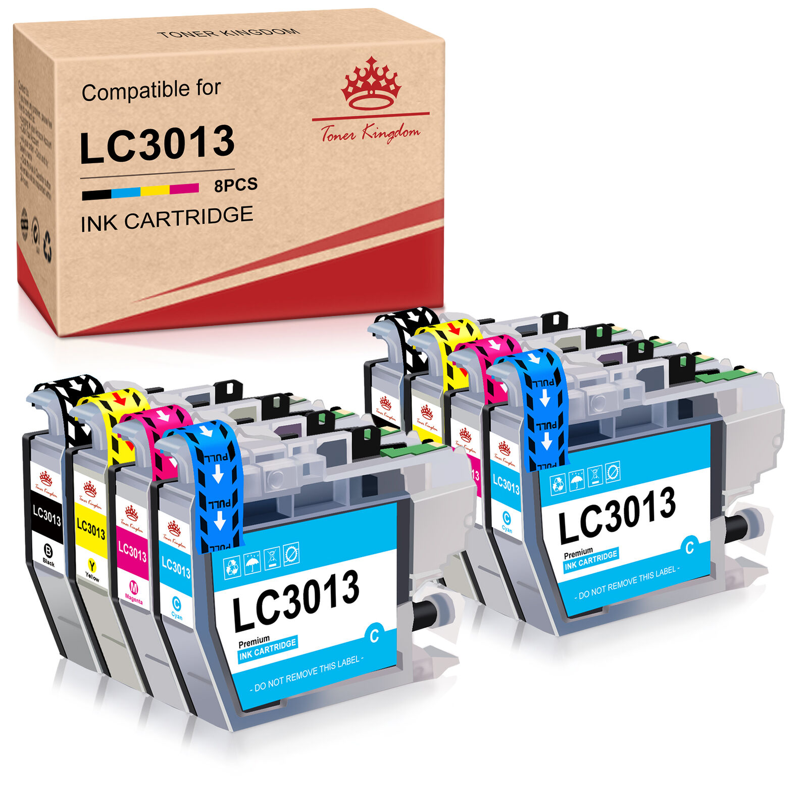 8x LC3013 LC3011 XXL Ink Cartridge compatible for Brother MFC-J491DW MFC-J690DW