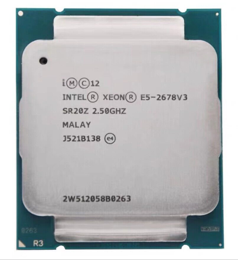 Intel Xeon E5-2678 V3 2.5GHz 12 Core 30MB 6.4GT/s SR20Z LGA2011-3 CPU processor