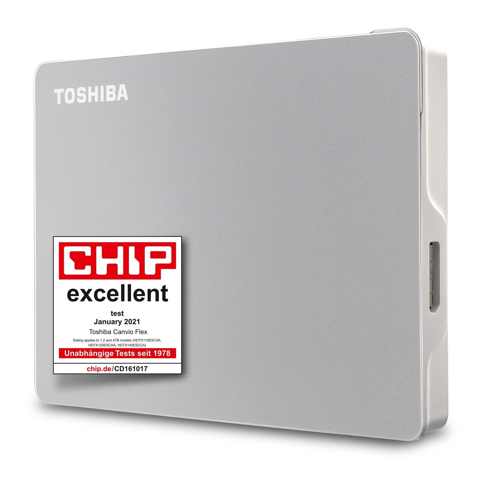 TOSHIBA Canvio Flex 2 TB externe Festplatte silber NEW