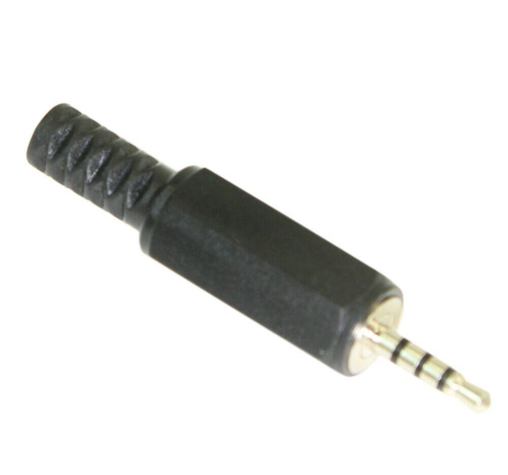 2.5mm Plug/Jack  TRRS 4 Connector  Self Solder  Male