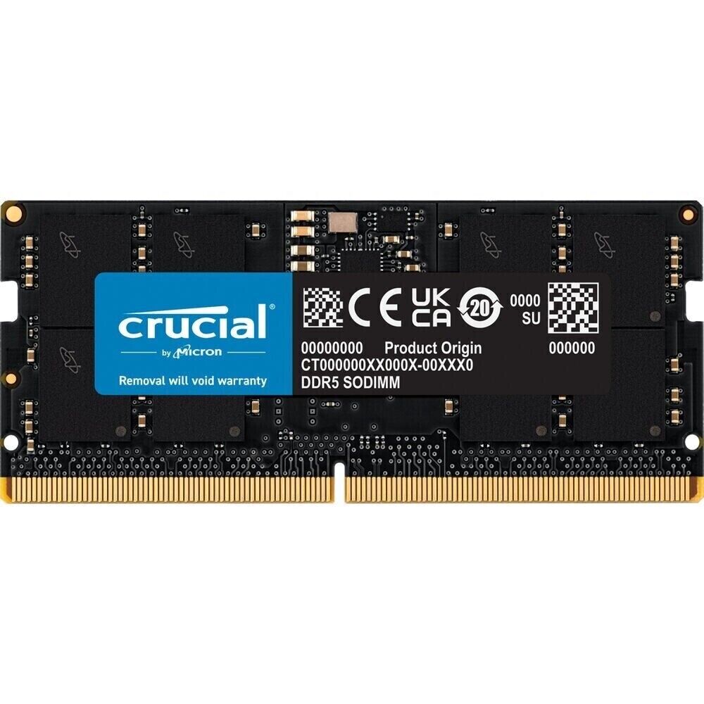 Crucial 16GB 262-Pin DDR5 SODIMM 4800 PC5-38400 Laptop Memory CT16G48C40S5