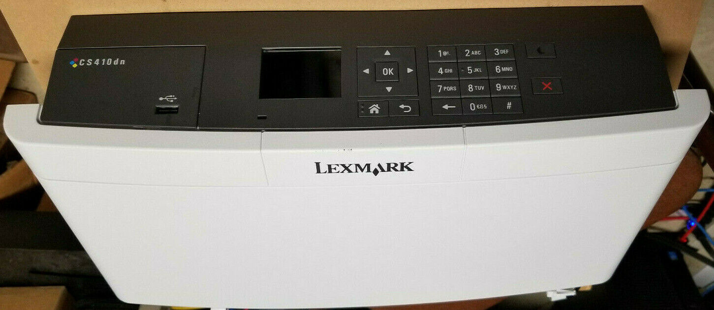 Lexmark CS410 Complete Oem Front Cover Door Assembly w/Display, Tested
