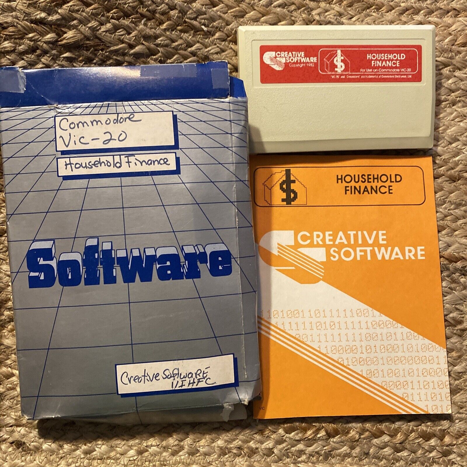 1982 Household Finance by Creative Software for the Commodore 64 Cartridge
