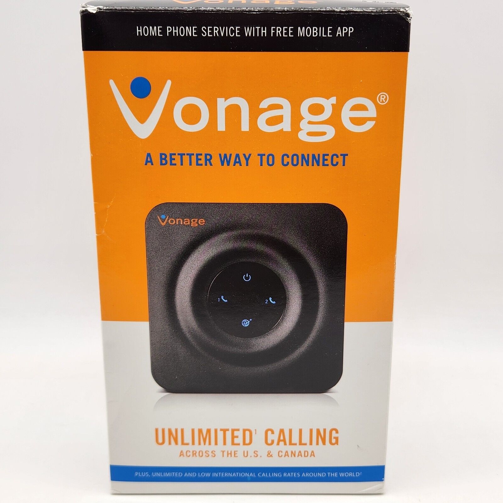 Vonage Home Phone Service HT802-VD VoIP Device New Open Box Unlimited Calling