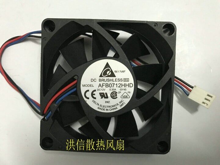 Delta 7020 AFB0712HHD DC12V 0.30A 7cm 70*20MM 70mm cooling fan 3pin