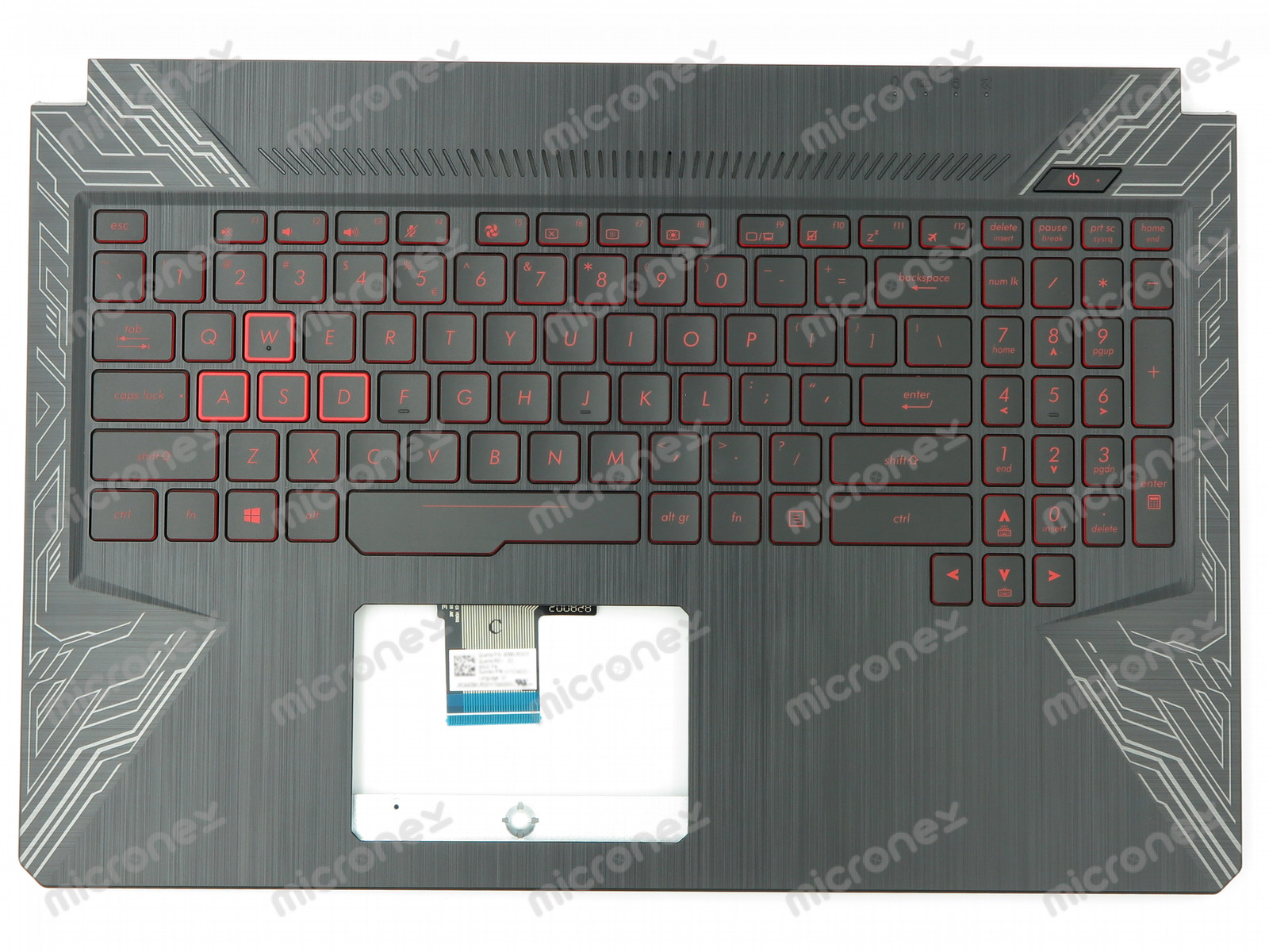 FOR Asus 90NR00J3-R31US0 Palmrest Keyboard LED US-International