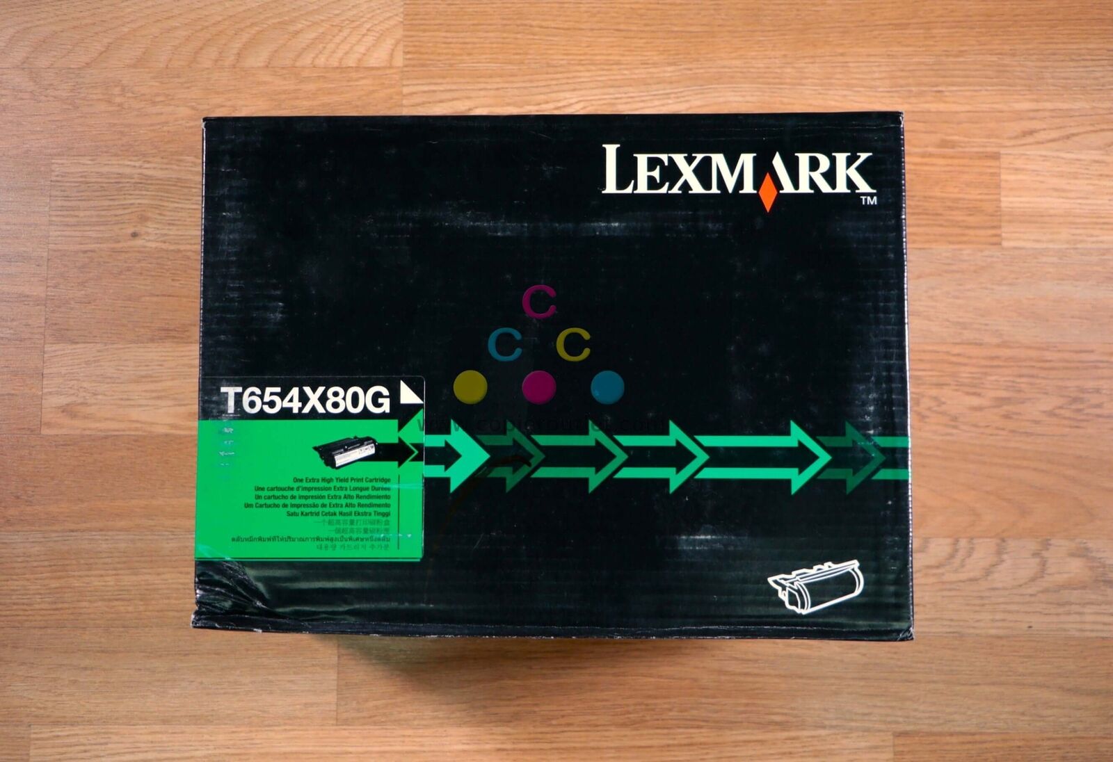 Genuine Lexmark T654X80G Black Extra High Yield Print Cart. T654/T656 Same Day