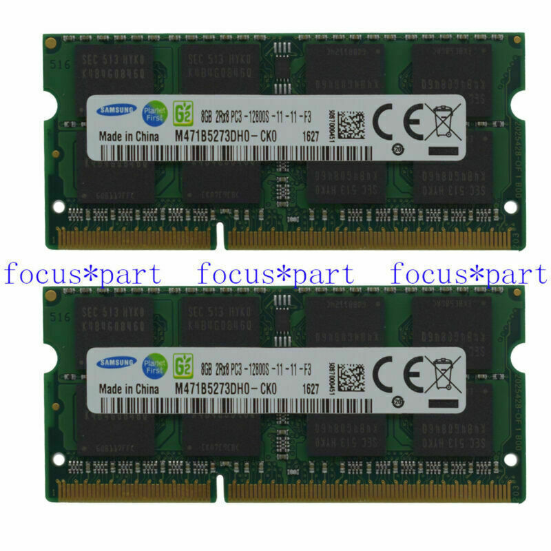 Samsung Ram DDR3 8 GB 16 GB PC3-12800s SO-DIMM 1600 MHz Memory for Notebook 8G