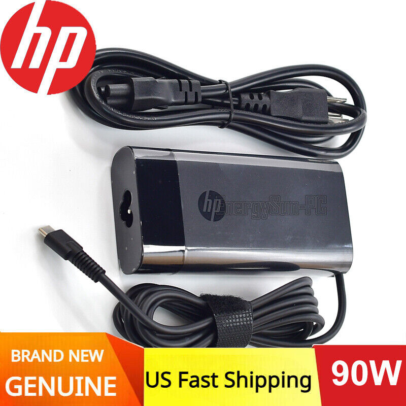 Original HP Laptop Computer 90W 65W 45W USB C Fast Power Adapter Charger
