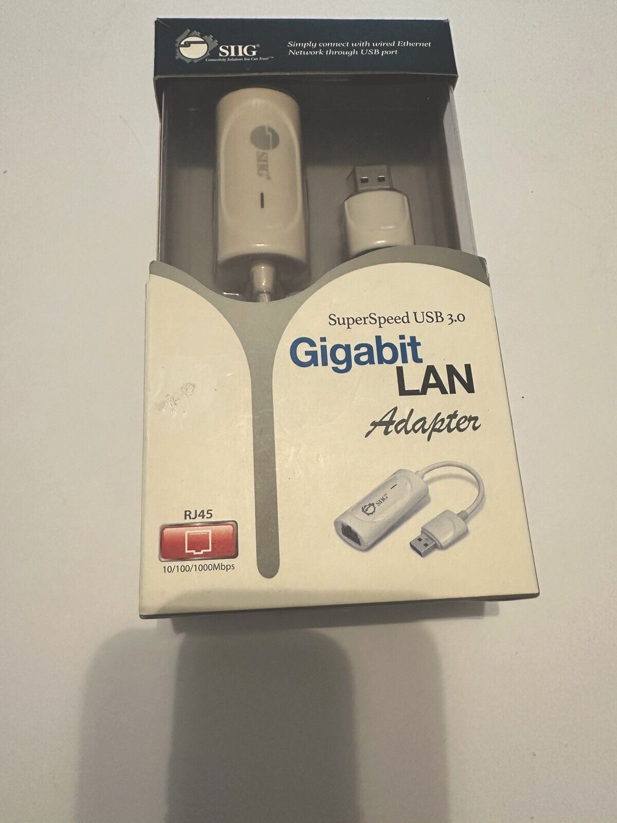SIIG SuperSpeed USB 3.0 Gigabit LAN Adapter - White
