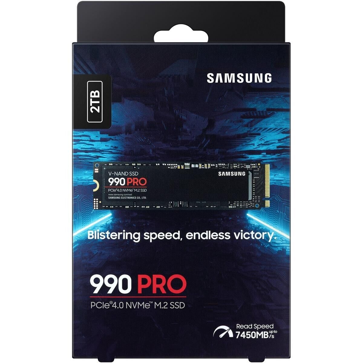 Samsung 990 PRO 2TB NVMe PCIe 4.0 M.2 2280 (MZ-V9P2T0B/AM) Internal SSD