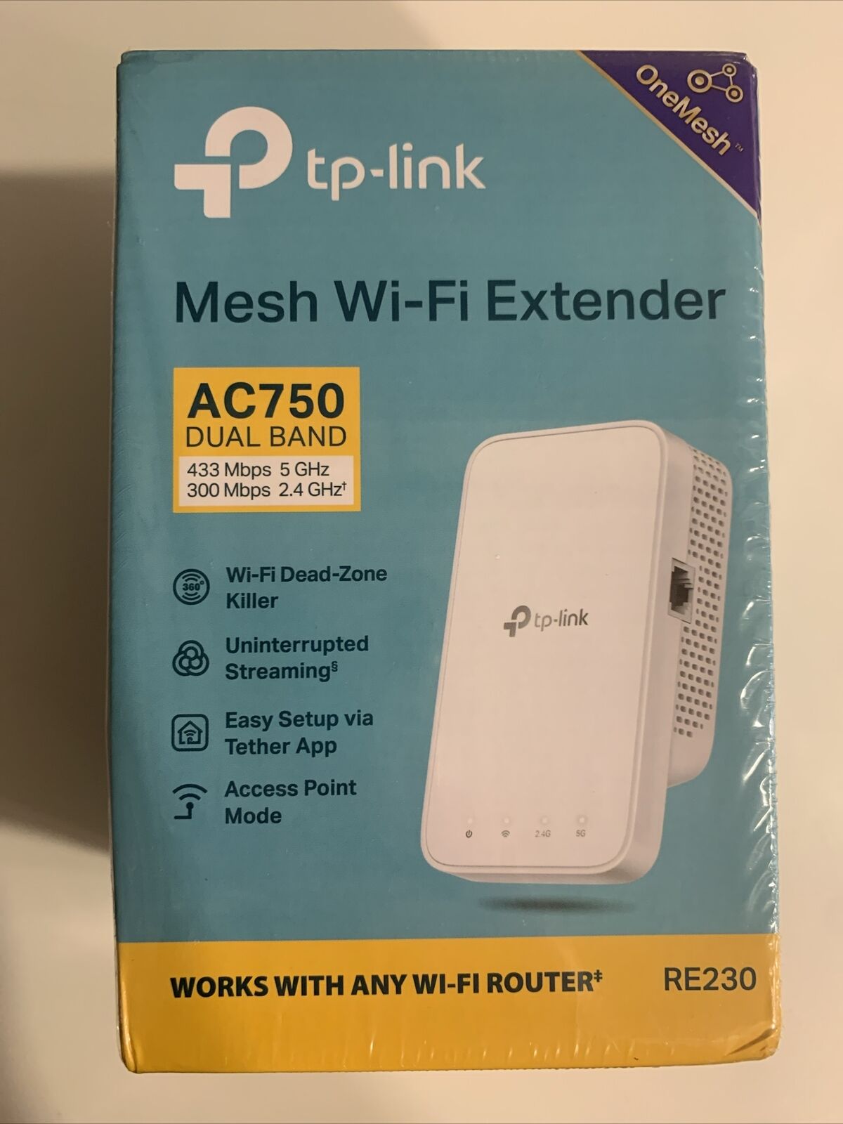 BNIB TP-LINK AC750 WiFi Range Extender - RE230