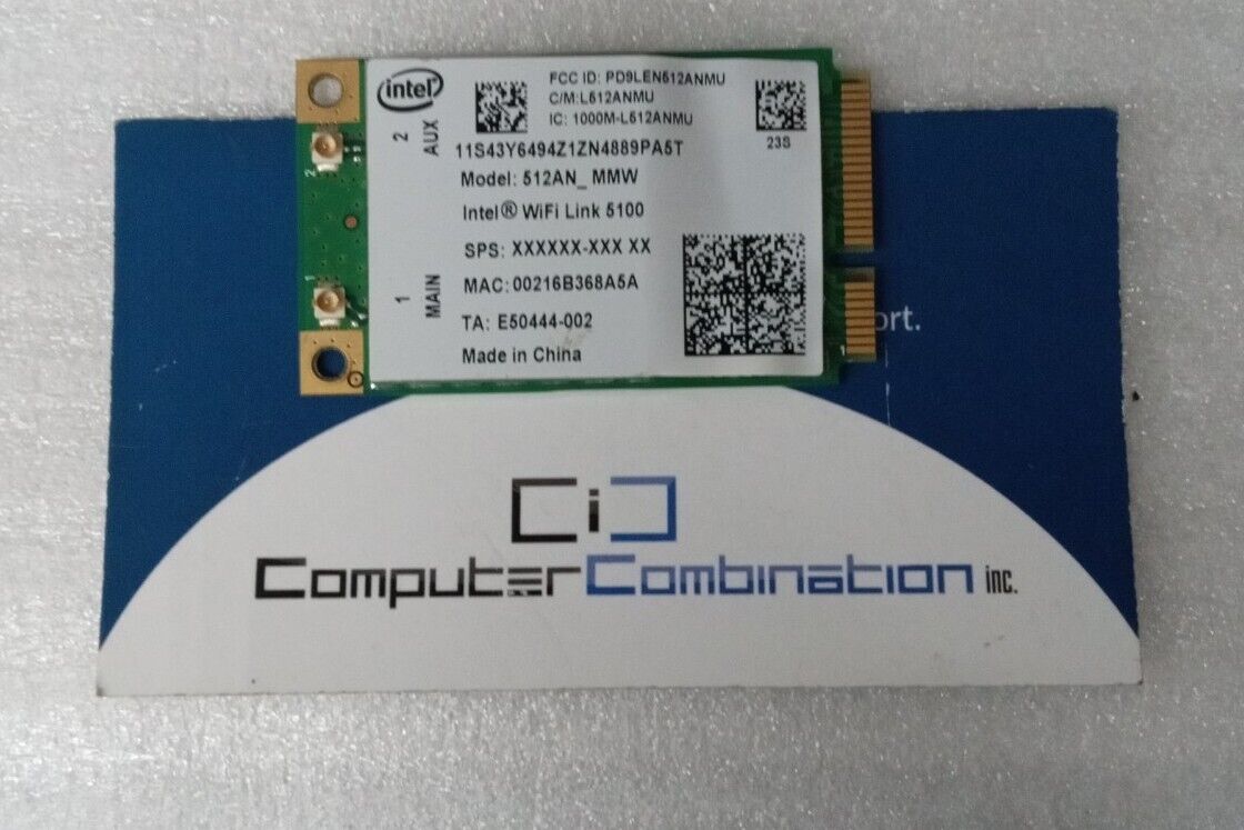 Intel 512AN_MMW WiFi Link 5100 IEEE 802.11 AGN Mini PCI-E laptop Wireless Card