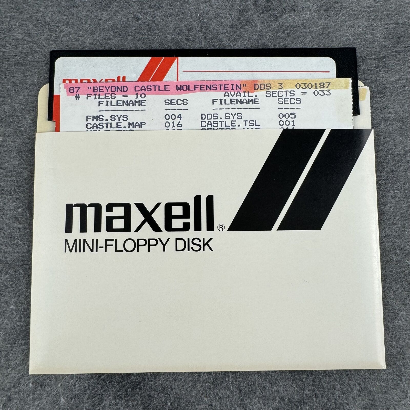 Vintage Computer Floppy Disk - Estate Find, Collector\'s Item, Untested, As-Is