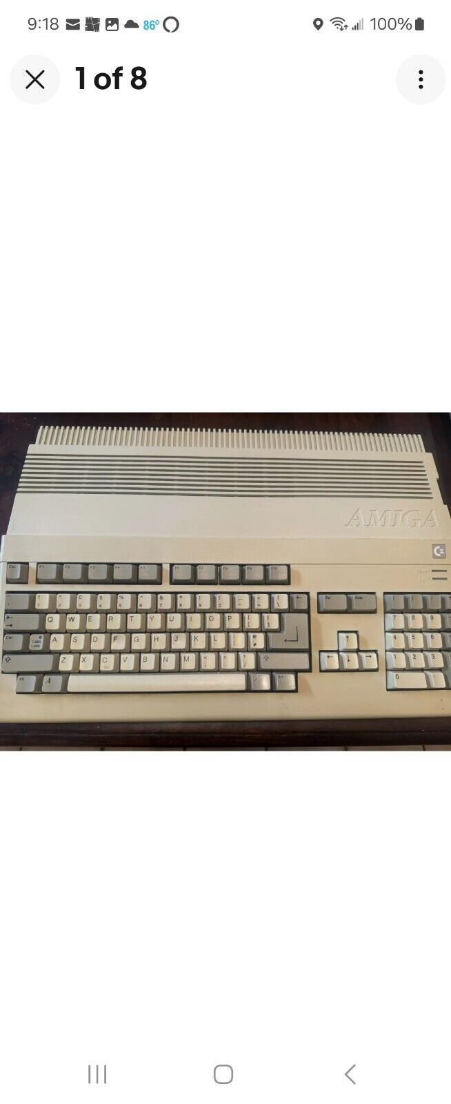   AMIGA 500  COMMODORE With Mod For Video 