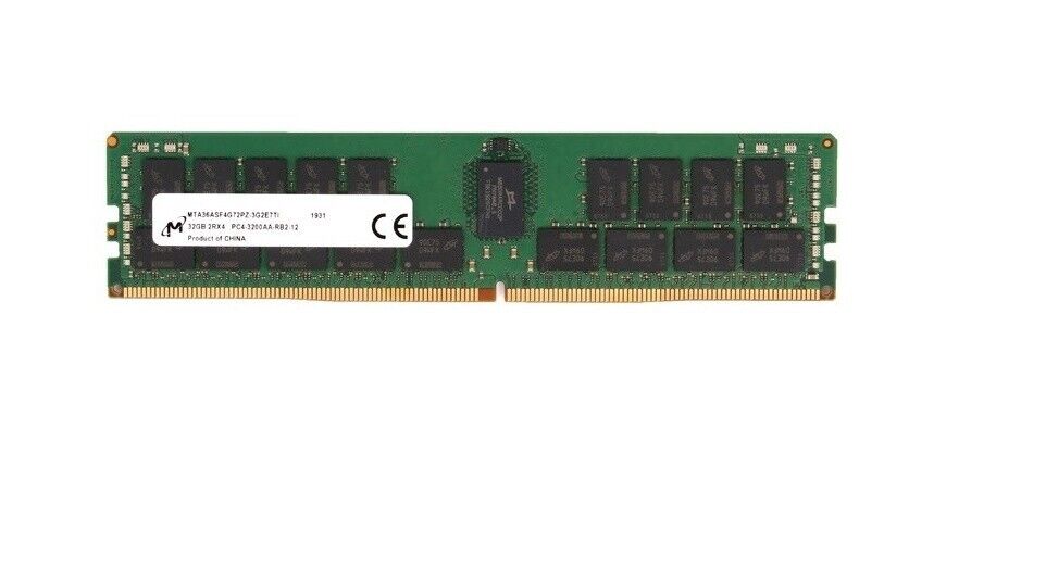 32GB Micron DDR4 2666MHz pc4-21300 ECC Reg Memory MTA36ASF4G72PZ-2G6D1