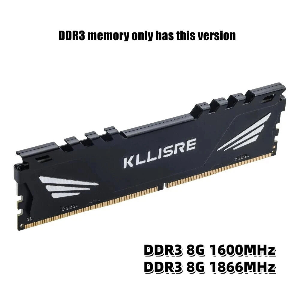 Kllisre DDR3 DDR4 4GB 8GB 16GB Memory Ram 1600 1866 2666 3200 MHz Desktop Dimm T