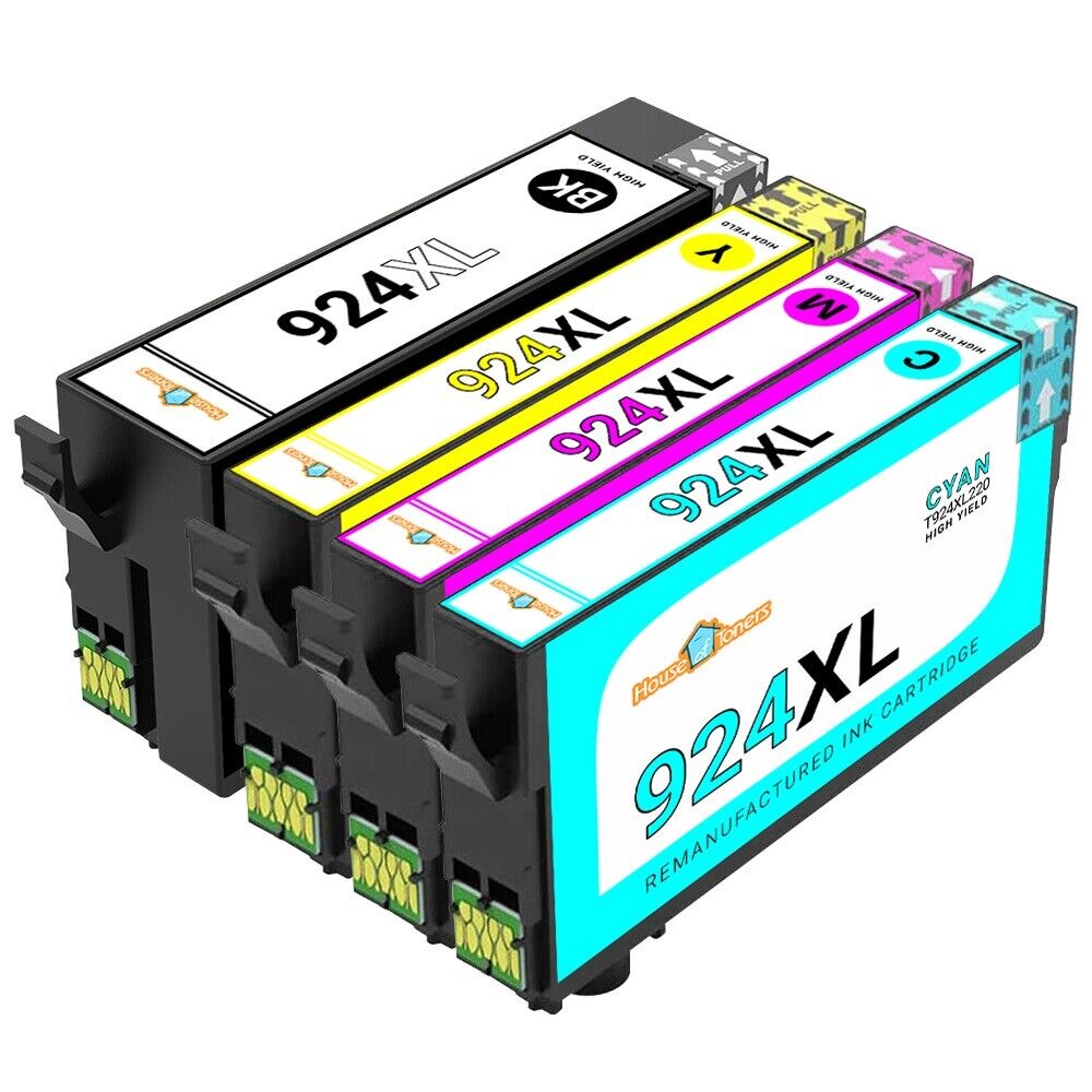 4PK for Epson T924XL Ink Cartridges for Workforce Pro C4310 C4810