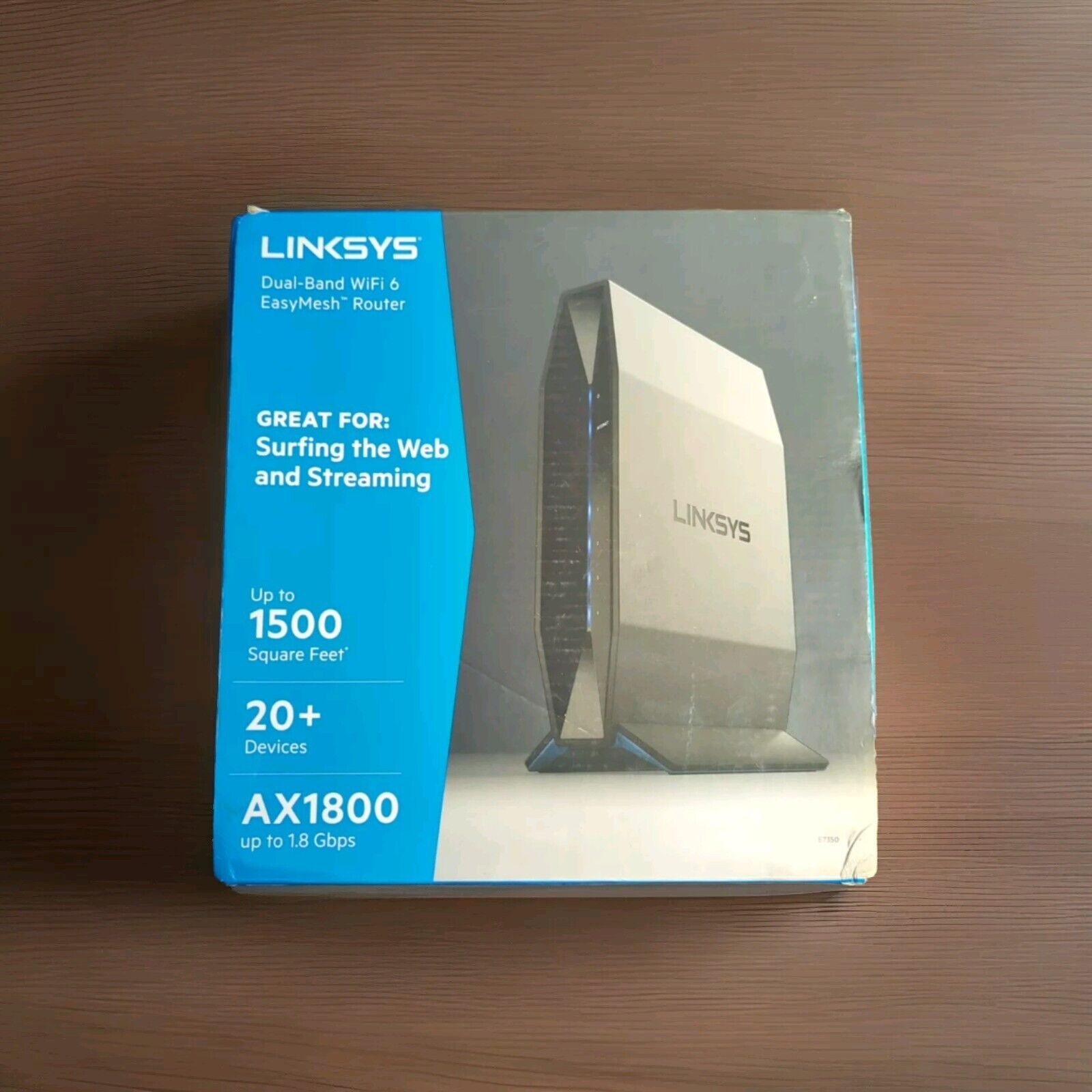 Linksys E8450 Dual-Band Wi-Fi 6 Router AX3200 3.2 Gbps 2500 sq ft, 25 Devices