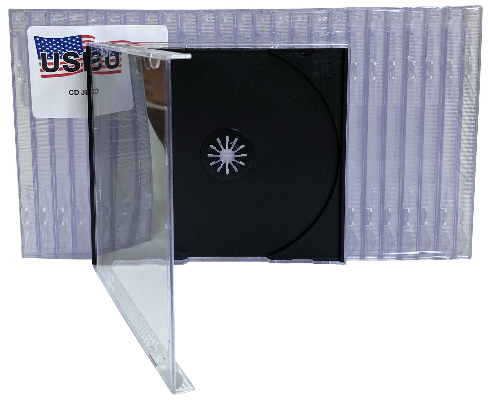200 USDISC CD Jewel Cases Standard 10.4mm, Single 1 Disc (Black) Lot