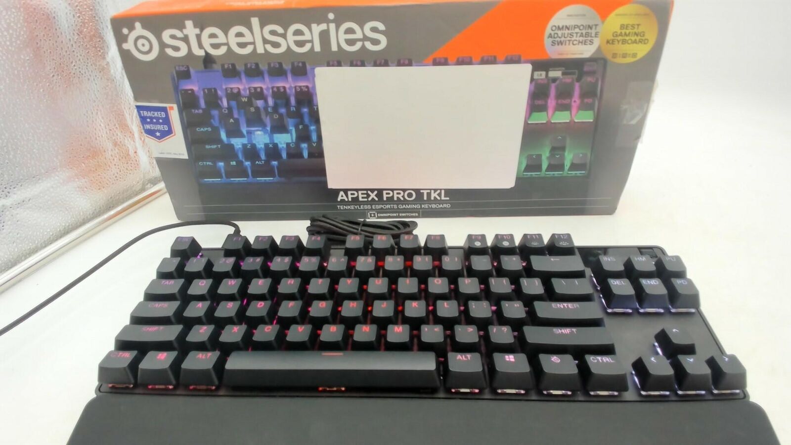 READ DESCRIPTION: SteelSeries Apex Pro TKL HyperMagnetic Gaming Keyboard ..-