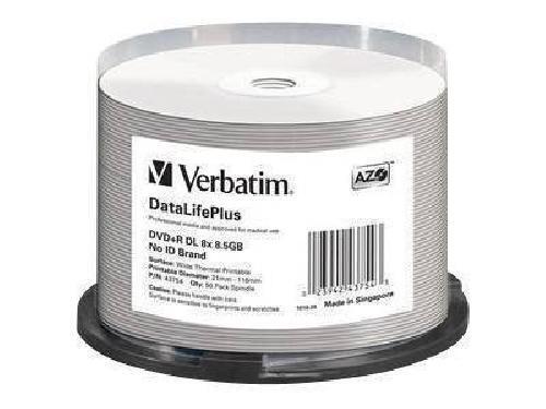 Verbatim DataLifePlus Professional - 50x DVD+R DL - 8.5GB 8x - Wide Thermal