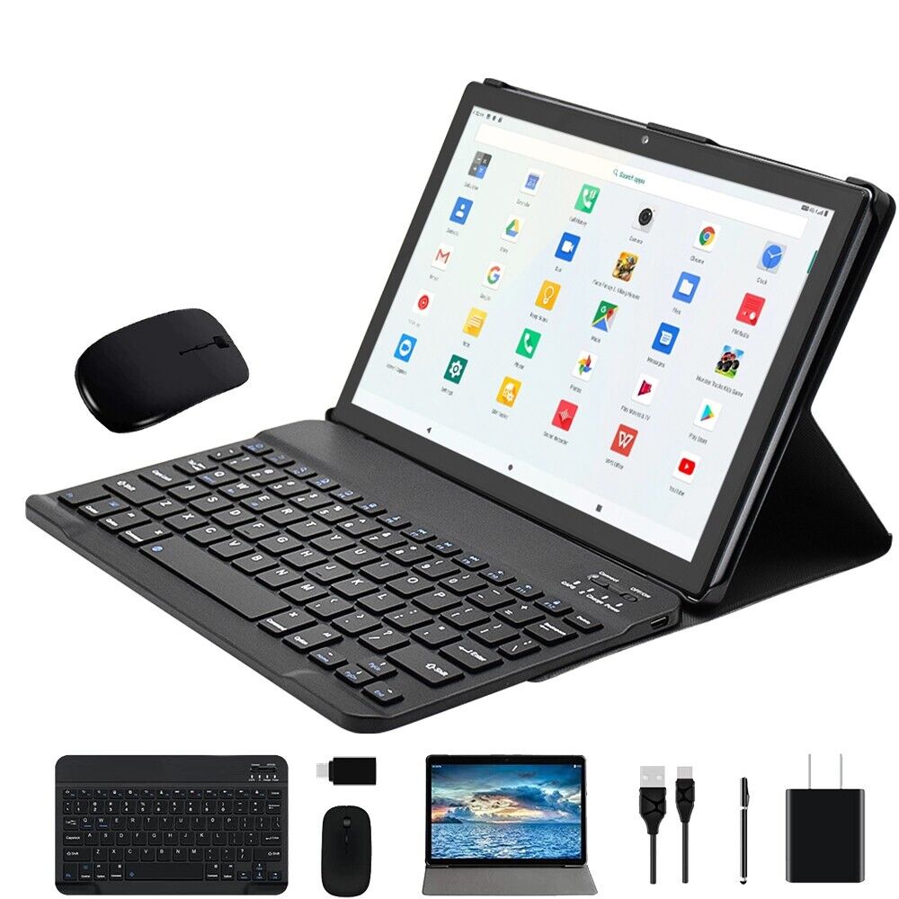 4G Tablet 11 Inch Android 11, 8GB RAM 256GB ROM 1920x1200 IPS w Keyboard/Mouse