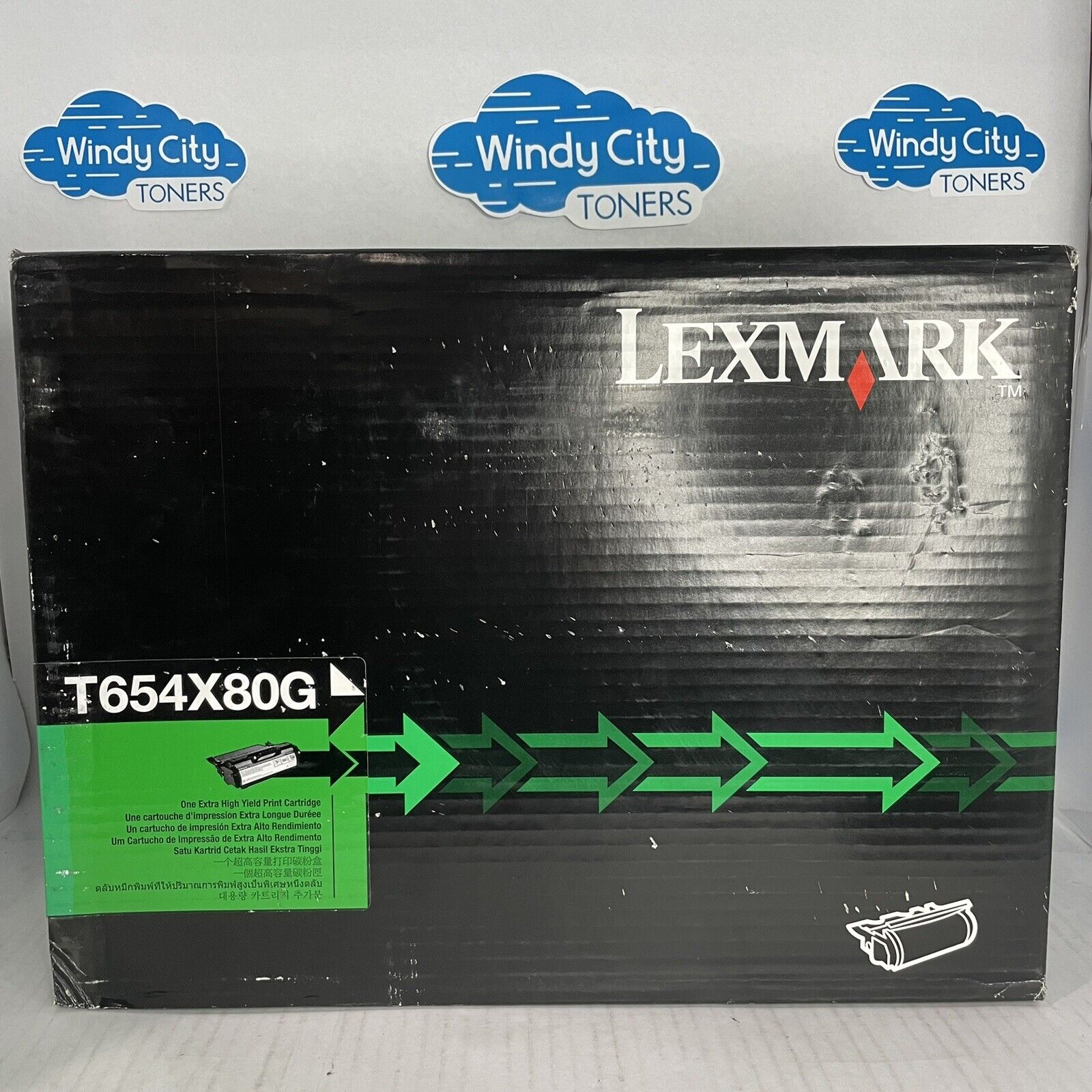 Genuine Lexmark T654X80G Black EXTRA High Yield Toner Cartridge for T654 T656
