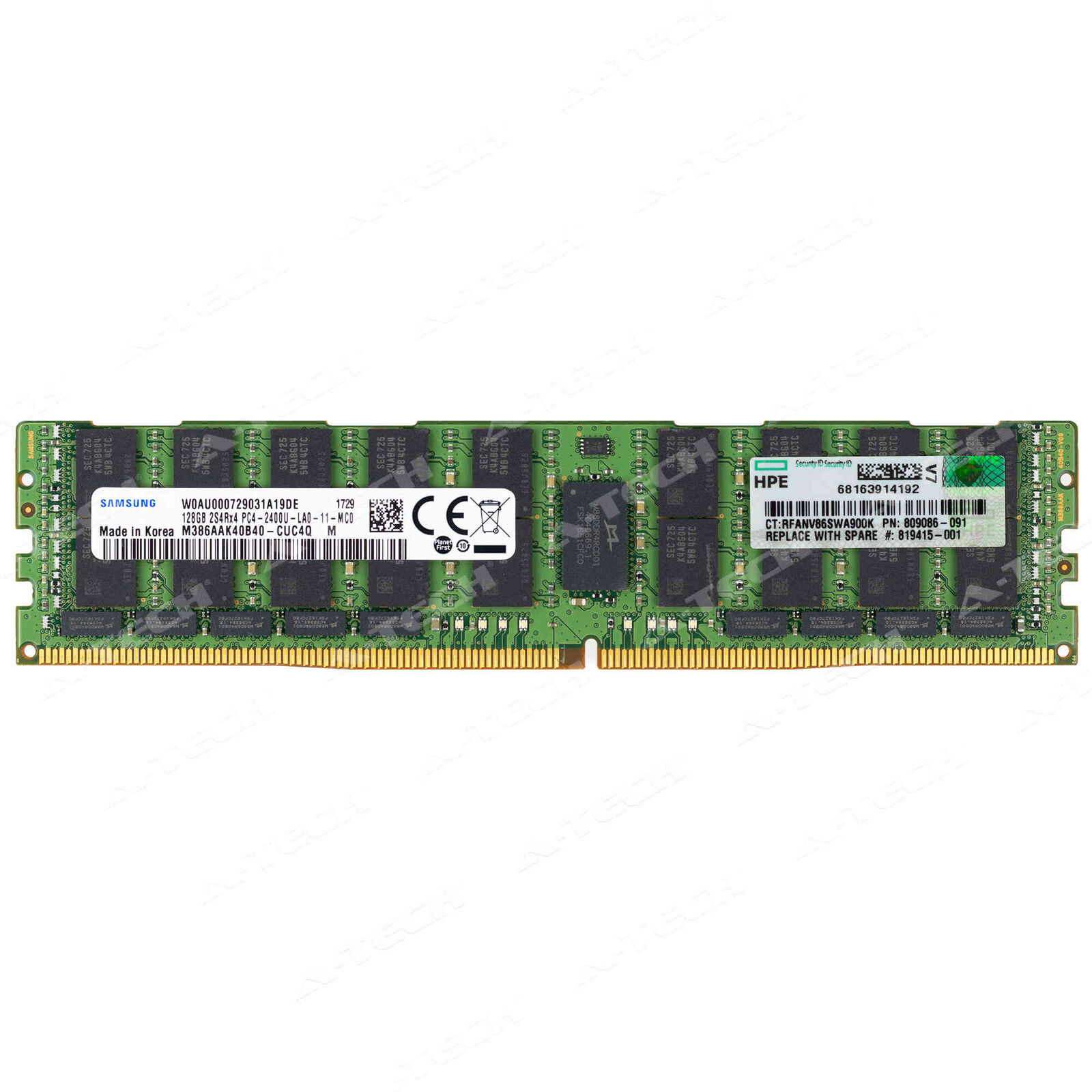HP 128GB DDR4-2400 LRDIMM 809208-B21 819415-001 809086-091 HPE Server Memory RAM