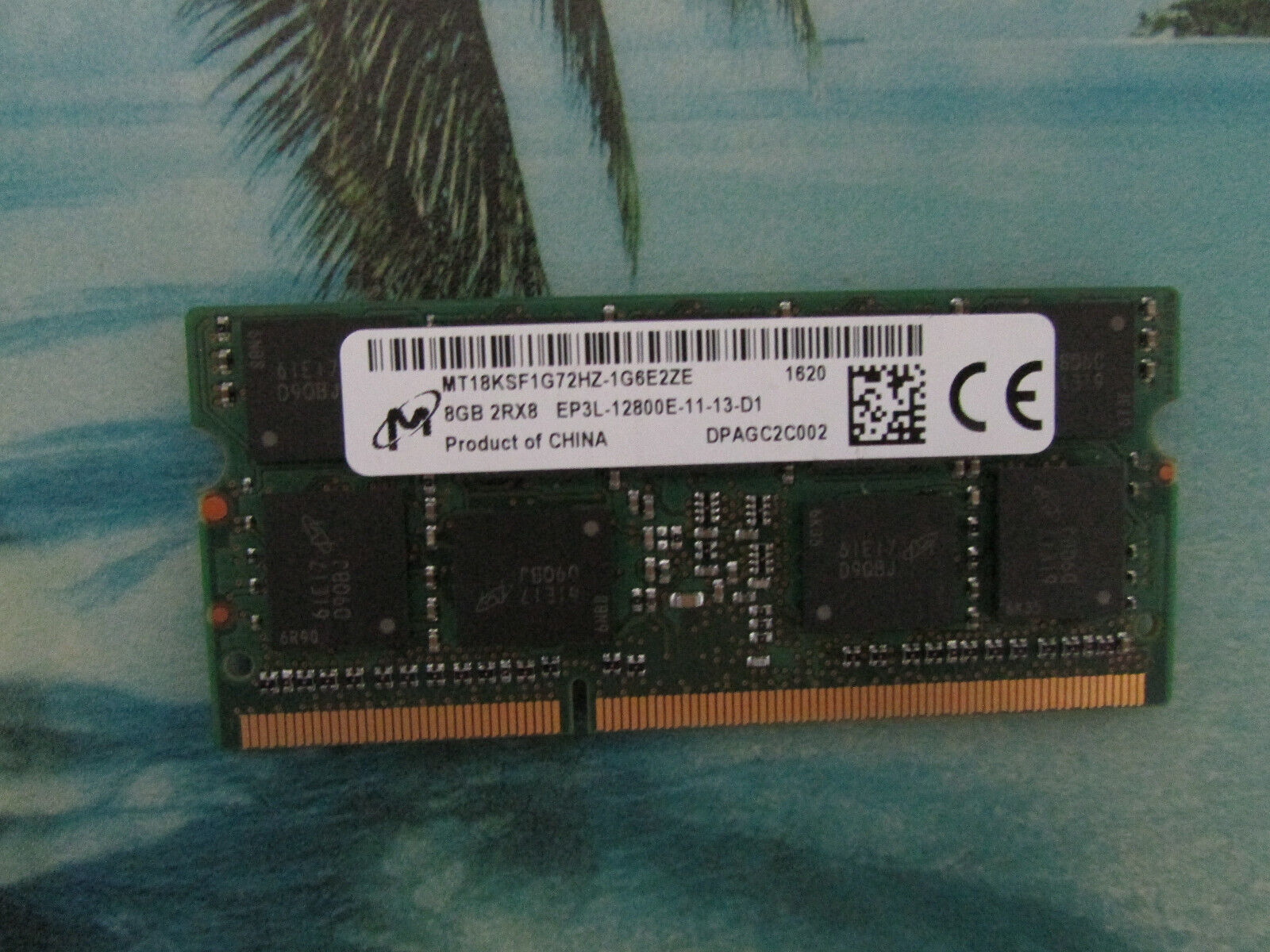 Micron 8GB 2Rx8 EP3L-12800E DDR3 SODIMM  Memory MT18KSF1G72HZ-1G6E2ZF ECC RAM
