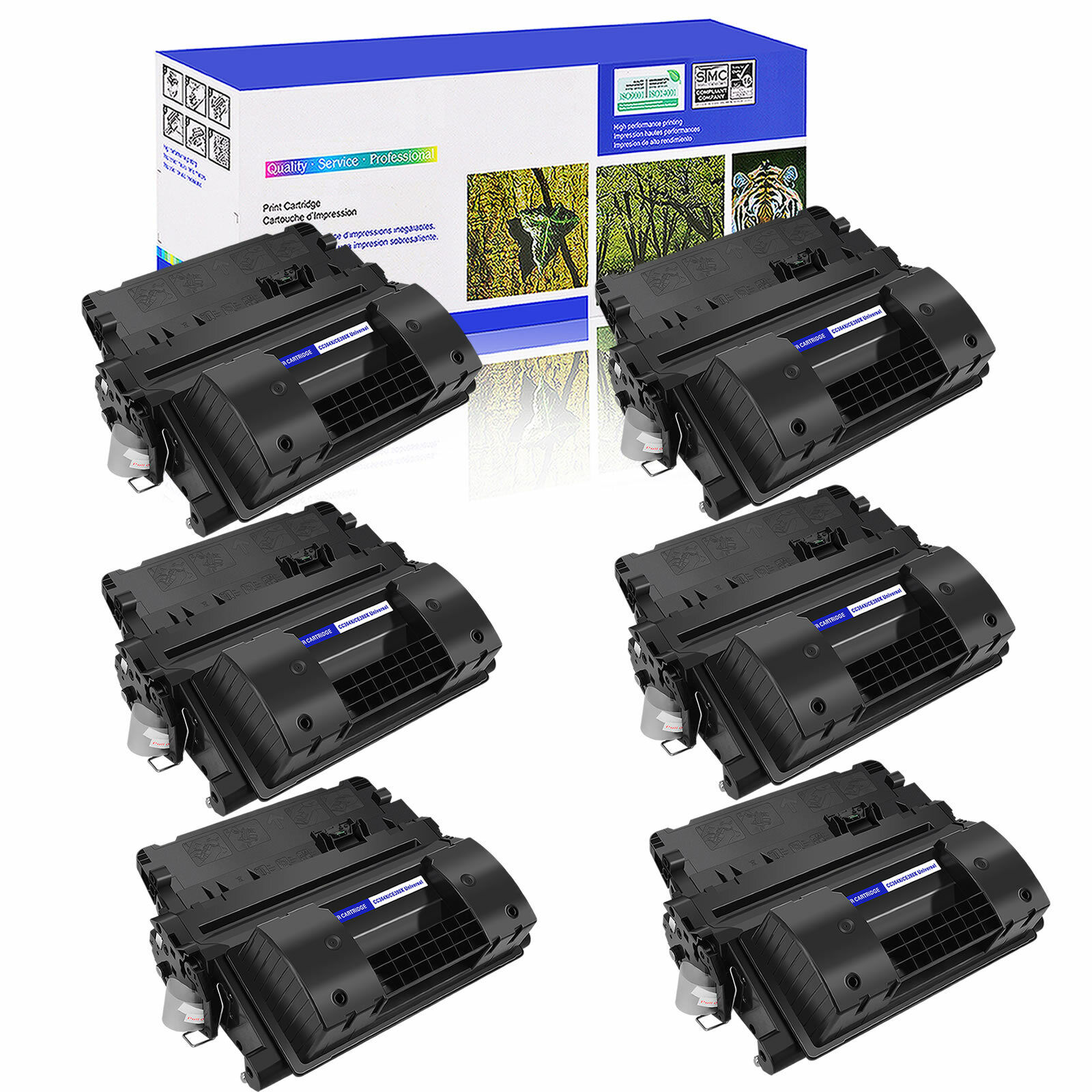 6PK CC364X 64X Toner Cartridge For HP LaserJet P4015n P4515n P4515tn Printer