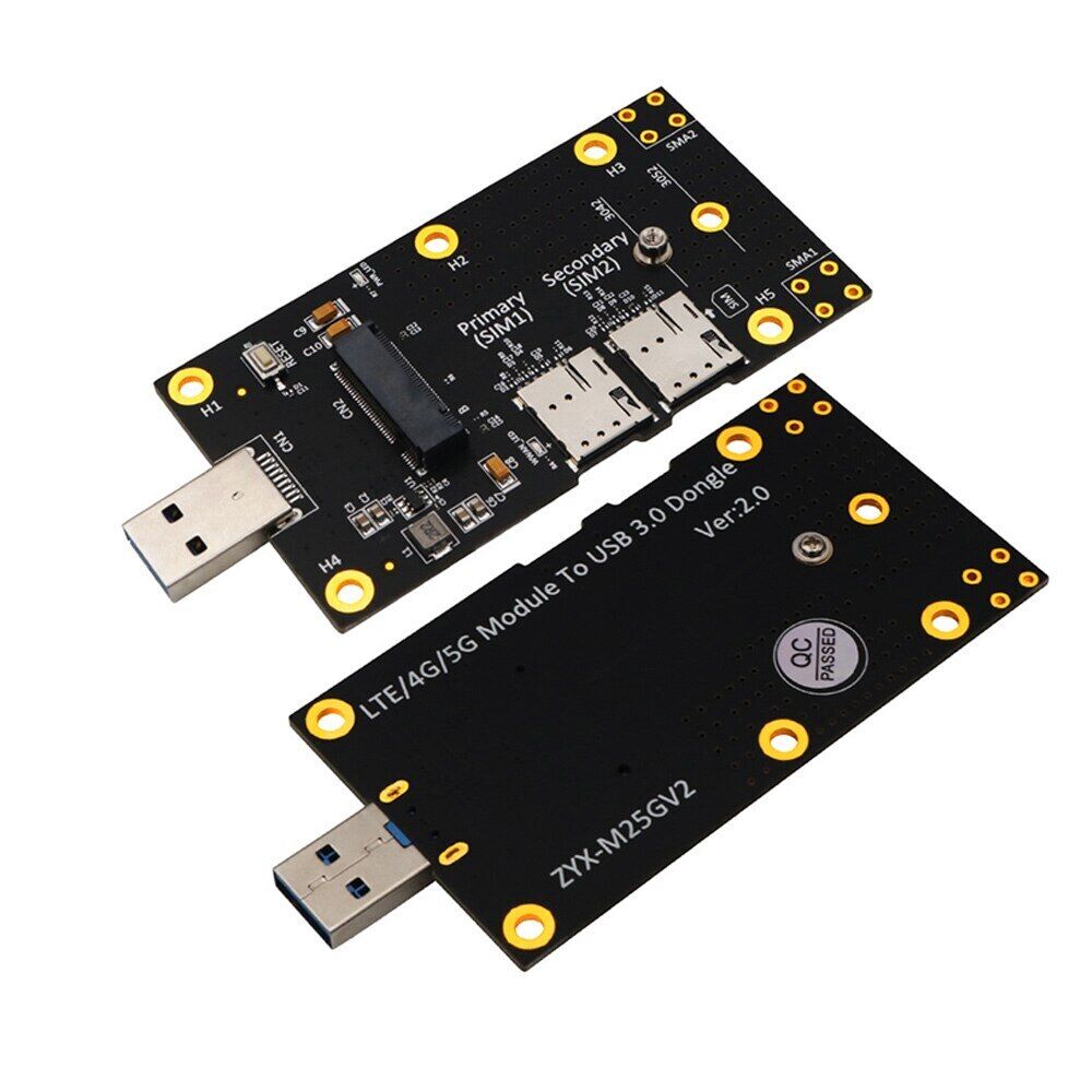 1pcs M2 Key B to USB 3.0 Adapter Dual SIM Card Slots for 3/4/5G Module new