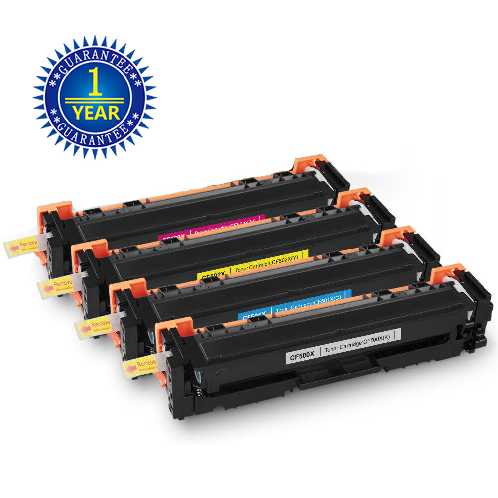 CF500X Toner 4-Pack Set for HP 202X Color LaserJet M280 M281fdw M254dw M254nw