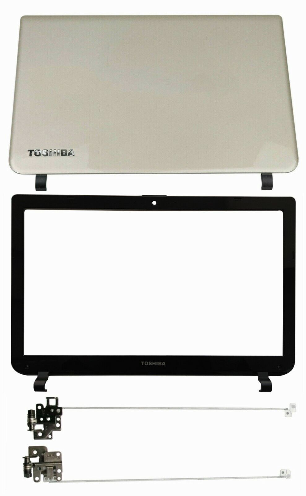 NEW For TOSHIBA SATELLITE L55-B L50-B LCD BACK COVER Bezel Hinges A000295340 US