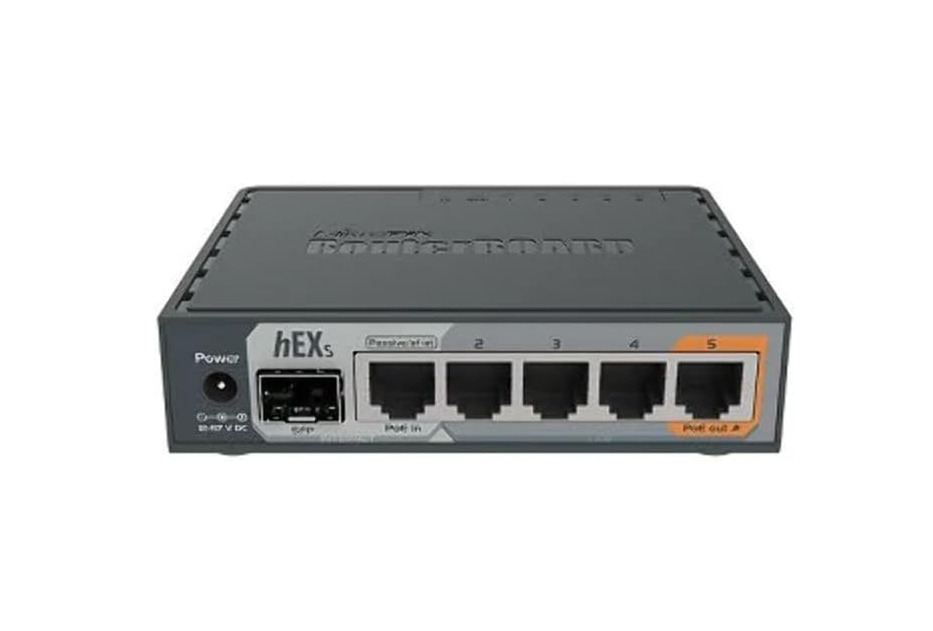MikroTik hEX S Gigabit Ethernet Router with SFP Port (RB760iGS)