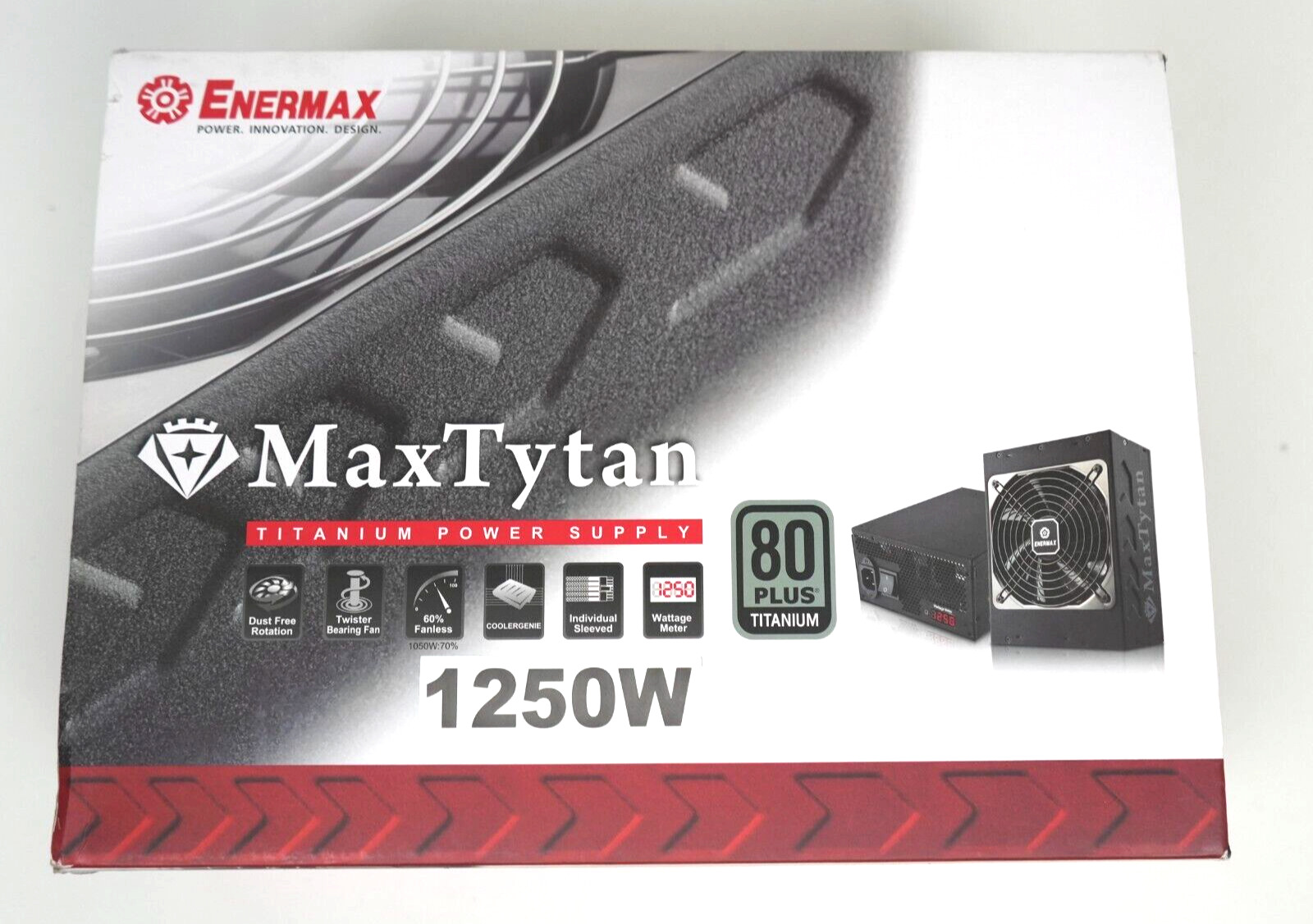 Enermax MaxTytan 80+ Titanium  1250W Fully Modular Power Supply, Open Box