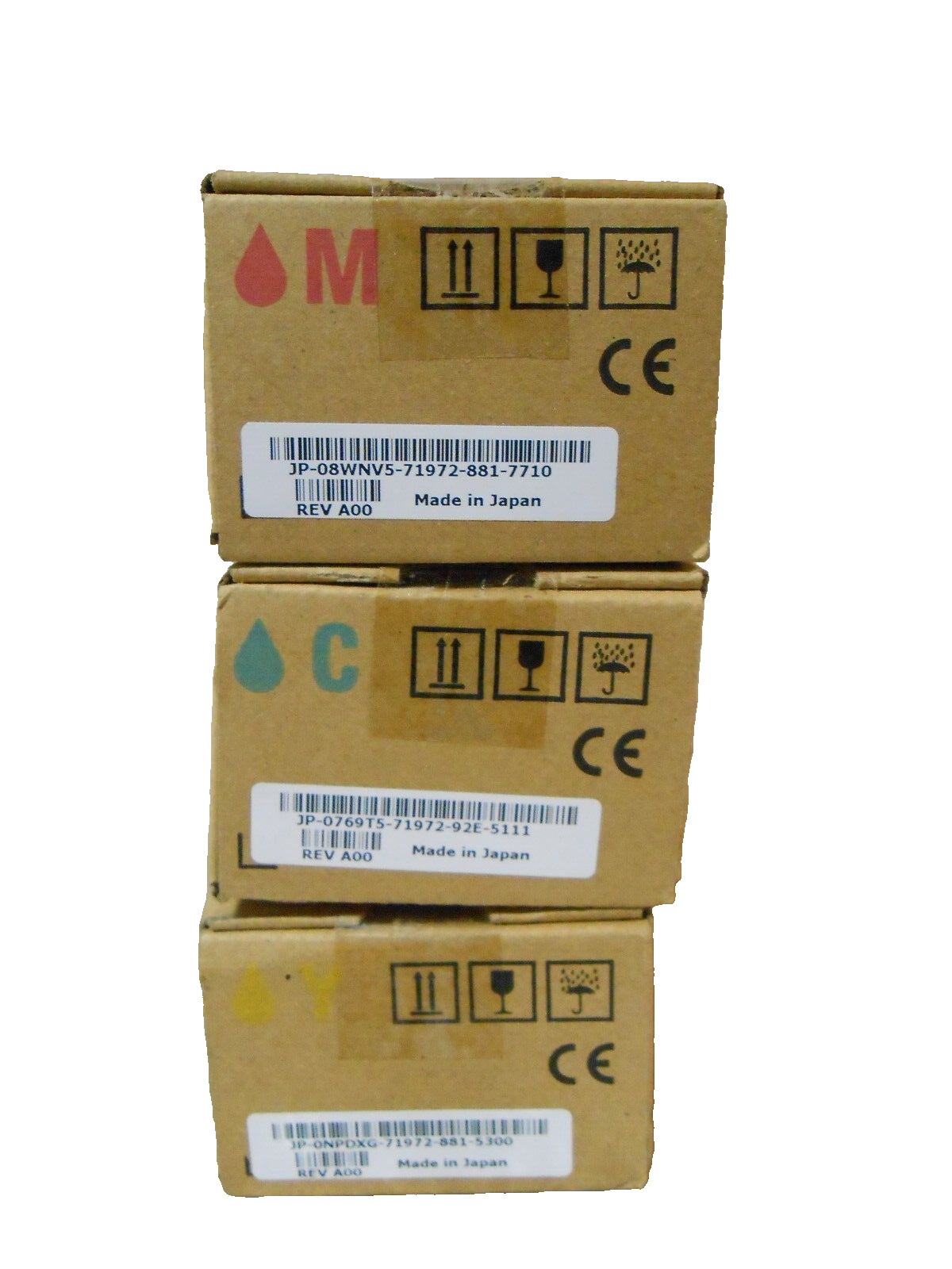 Set of 3 Dell 2150/2155 Series Toner Cartridges 1 Magenta, 1 Cyan, 1 Yellow