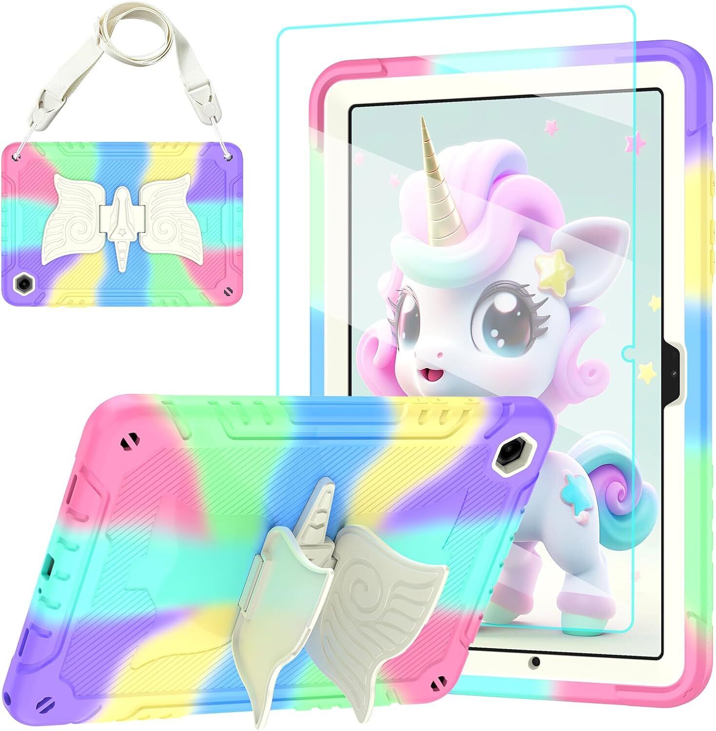 Case Compatible With Samsung Galaxy Tab A9+/ A9 Plus 11 inch 2023 (Colourful)