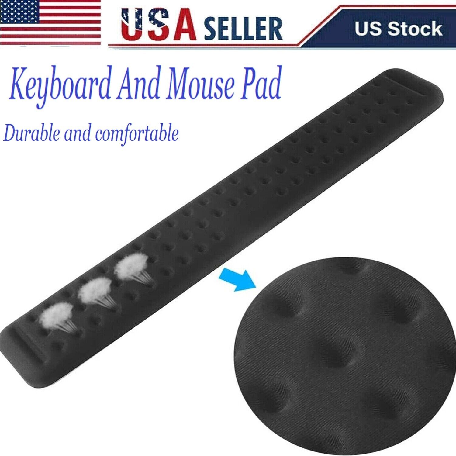 Combo Set Of Mouse & Keyboard Pad to Wrist Rest for Easy Typing and Pain Relief