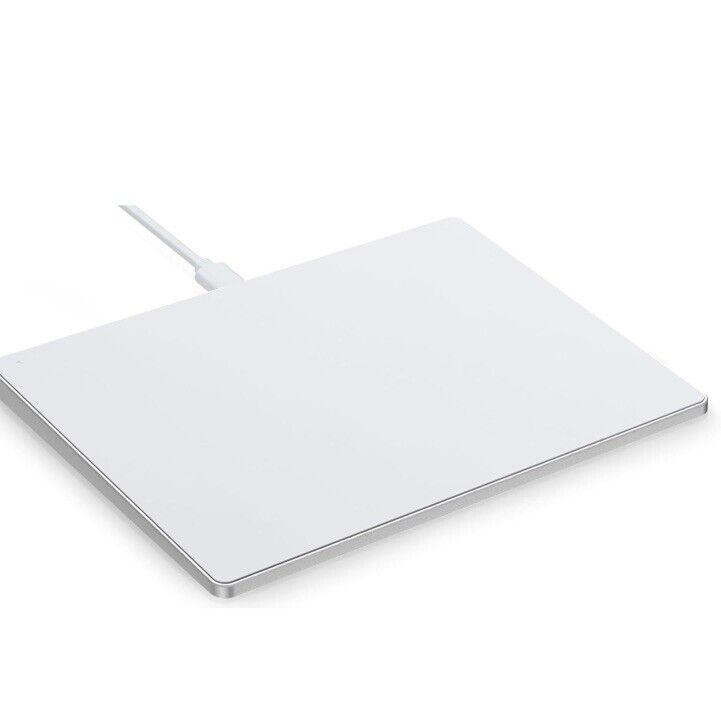 Seenda MOS400 White Silver Portable Ultra Slim Wired Trackpad With Manual