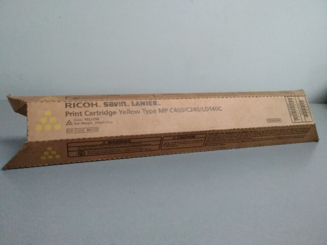 Ricoh 842476 (841727) Yellow Toner Cartridge For MP C400 / C240 / LD140C