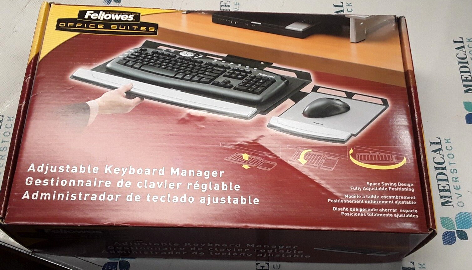 CRC80313 - FELLOWES OFFICE SUITES - ADJUSTABLE KEYBOARD MANAGER - N.O.B
