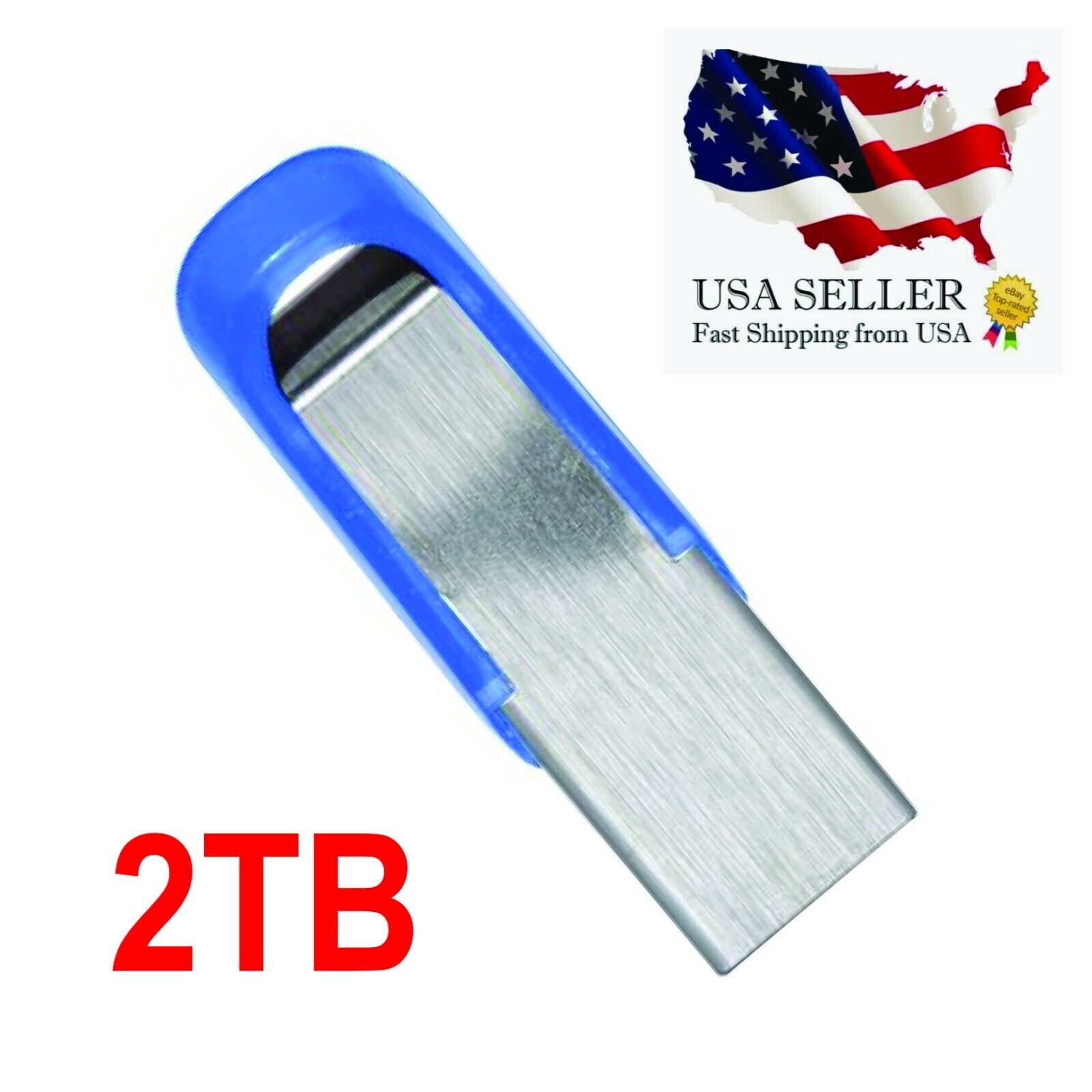UDisk Super LB-Mini Metal USB Flash Drives 2TB USB3.0 Disk Memory Portable Blue
