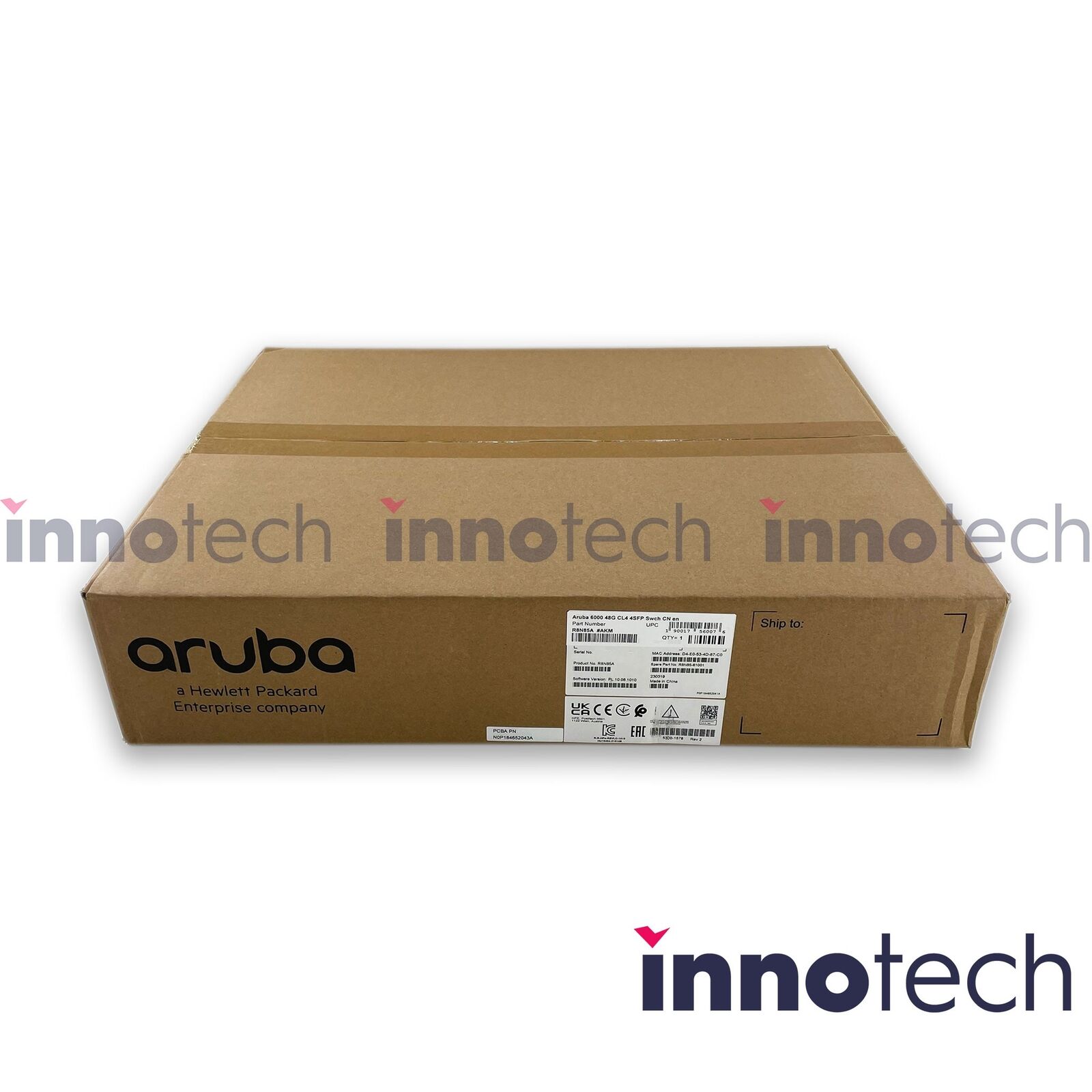 HPE R8N85A Aruba CX 6000 48G CL4 4SFP Switch New Sealed