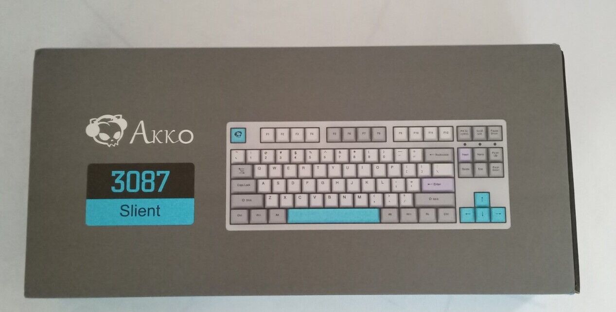 AKKO 3087 Slient Keyboard-Gray-Brand New-US Seller