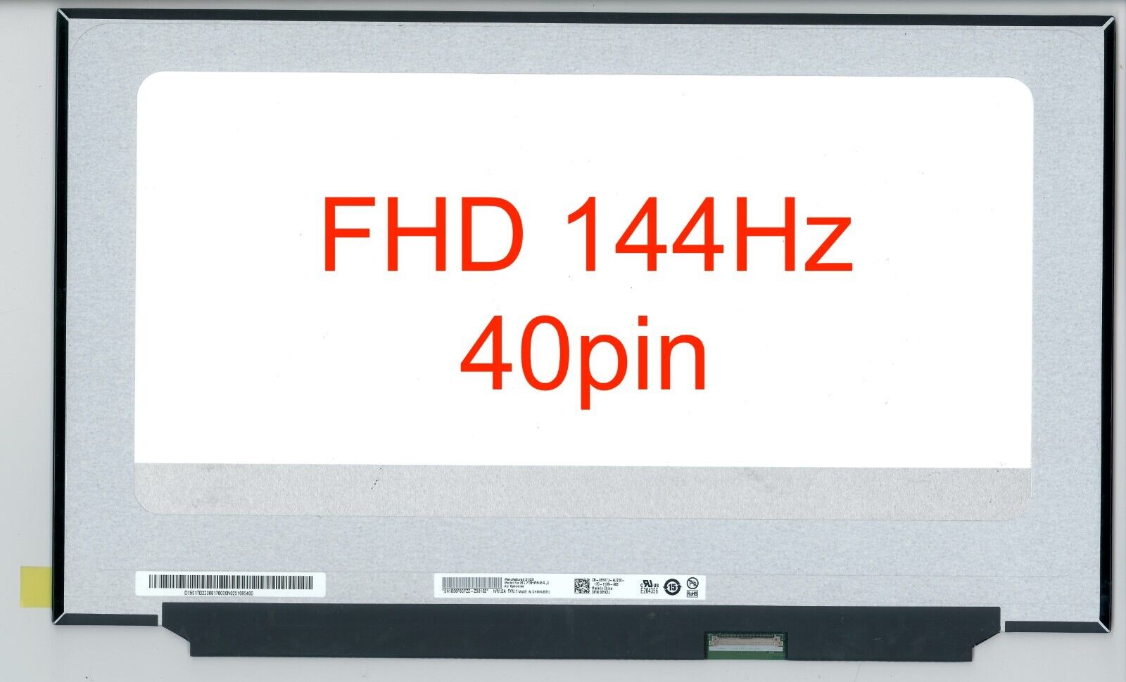 AUO B173HAN04.4 HW:0A 1A 2A 3A 4A 144Hz 40pin Matte FHD 1080p Display LCD Screen