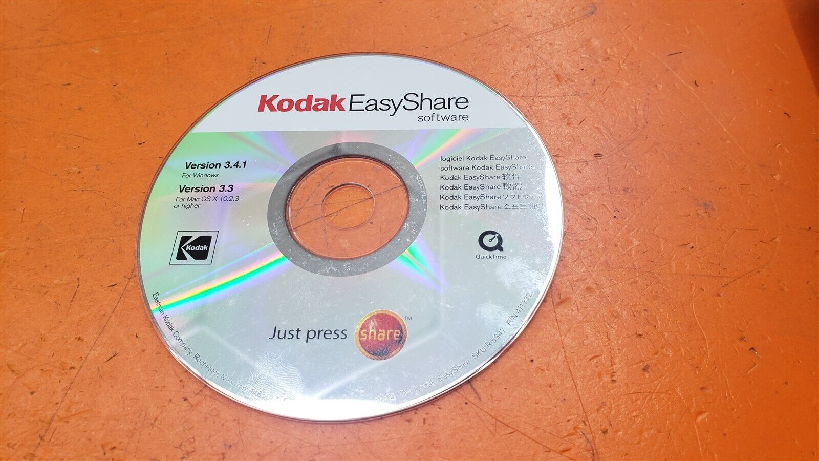 ⭐️⭐️⭐️⭐️⭐️ Kodak EasyShare Software Version 3.4.1 For Windows & MAC Disc Only 